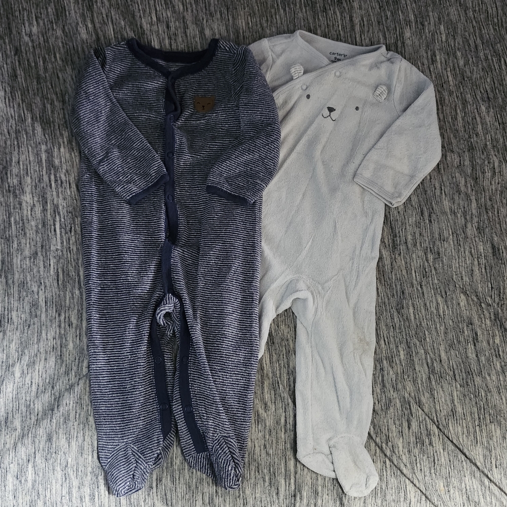 Carter's French Terry Bear Footies